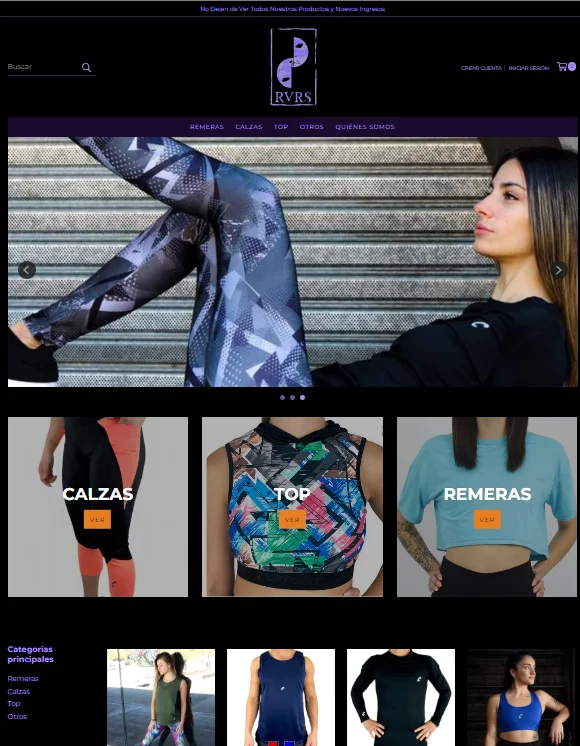 tienda de ropa rvrs fuera de linea